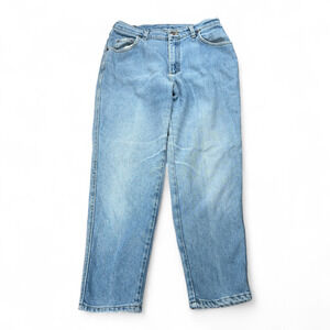 Vintage Lee Jeans Womens 31x27 Blue Mom Stretch Light Wash Modern Body Y2K